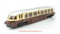 4D-011-006 Dapol Streamlined Railcar number 10 in GWR Chocolate and Cream livery with GWR Monagram